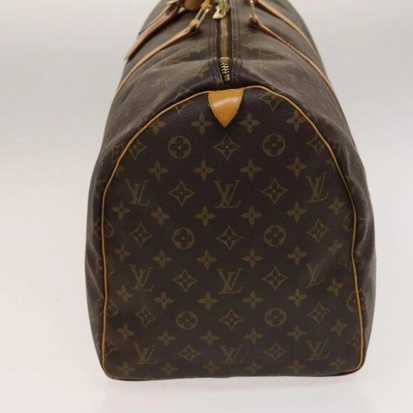 LOUIS VUITTON Monogram Keepall 55 Boston Bag M41424 LV Auth 136782 - Picture 6 of 16